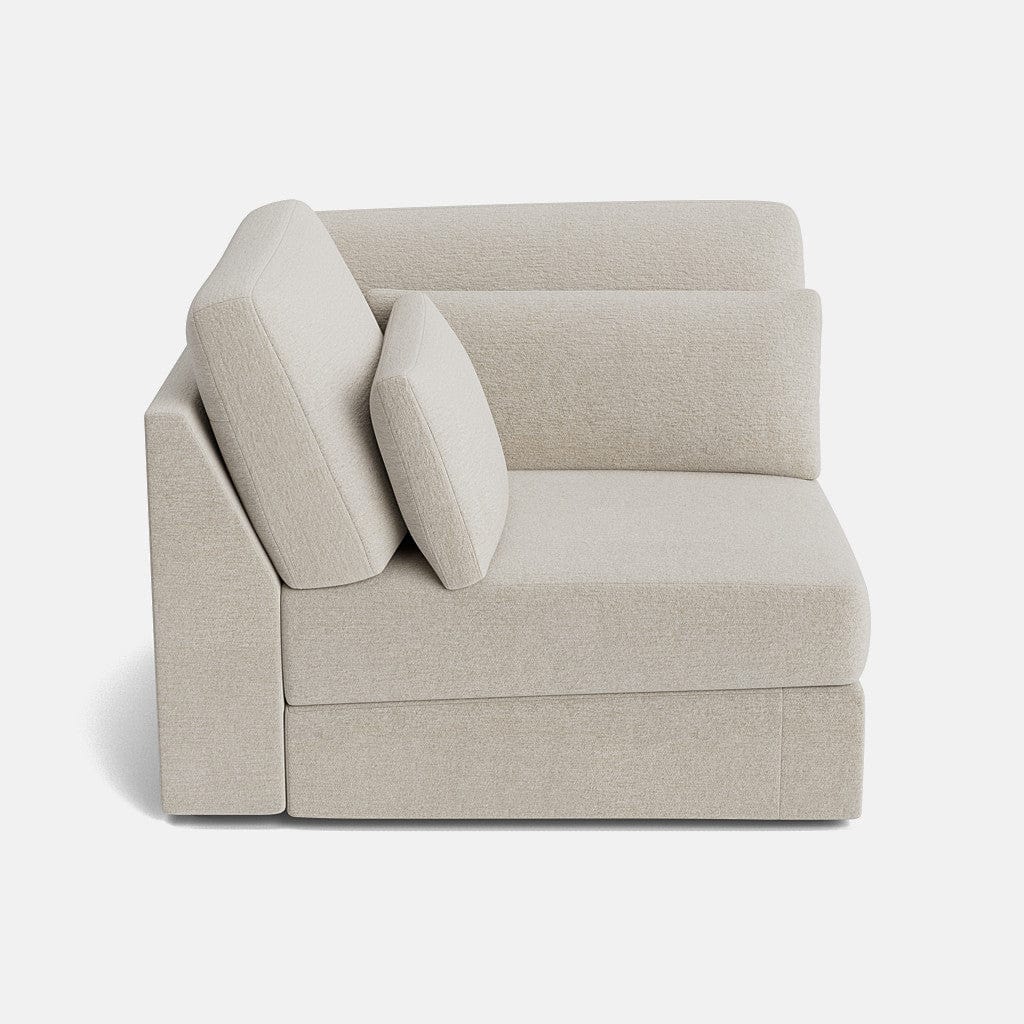 Chesham Luxe Chenille Corner Piece - Vanilla Frost - OUTLET