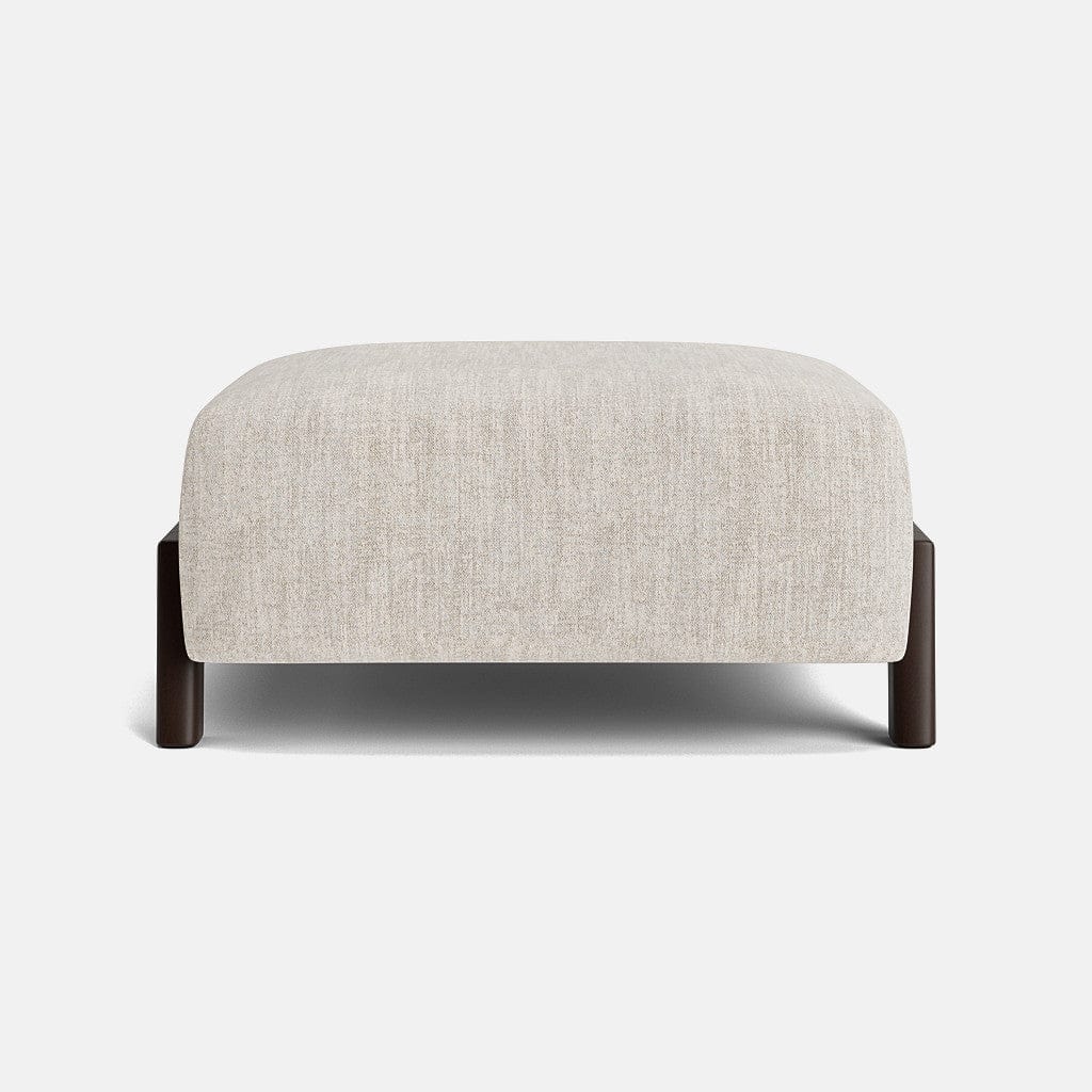 Clea Textured Chenille Footstool - Bare Beige - OUTLET