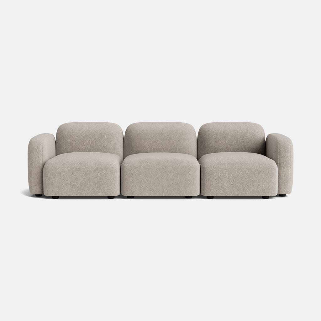 Copenhagen Soft Woven Texture Large Sofa - Balanced Greige