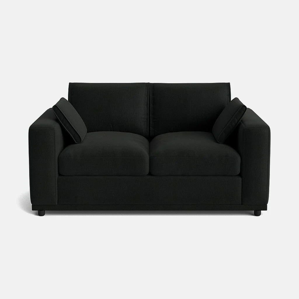 Edgware Luxe Chenille 2 Seater - Deep Charcoal
