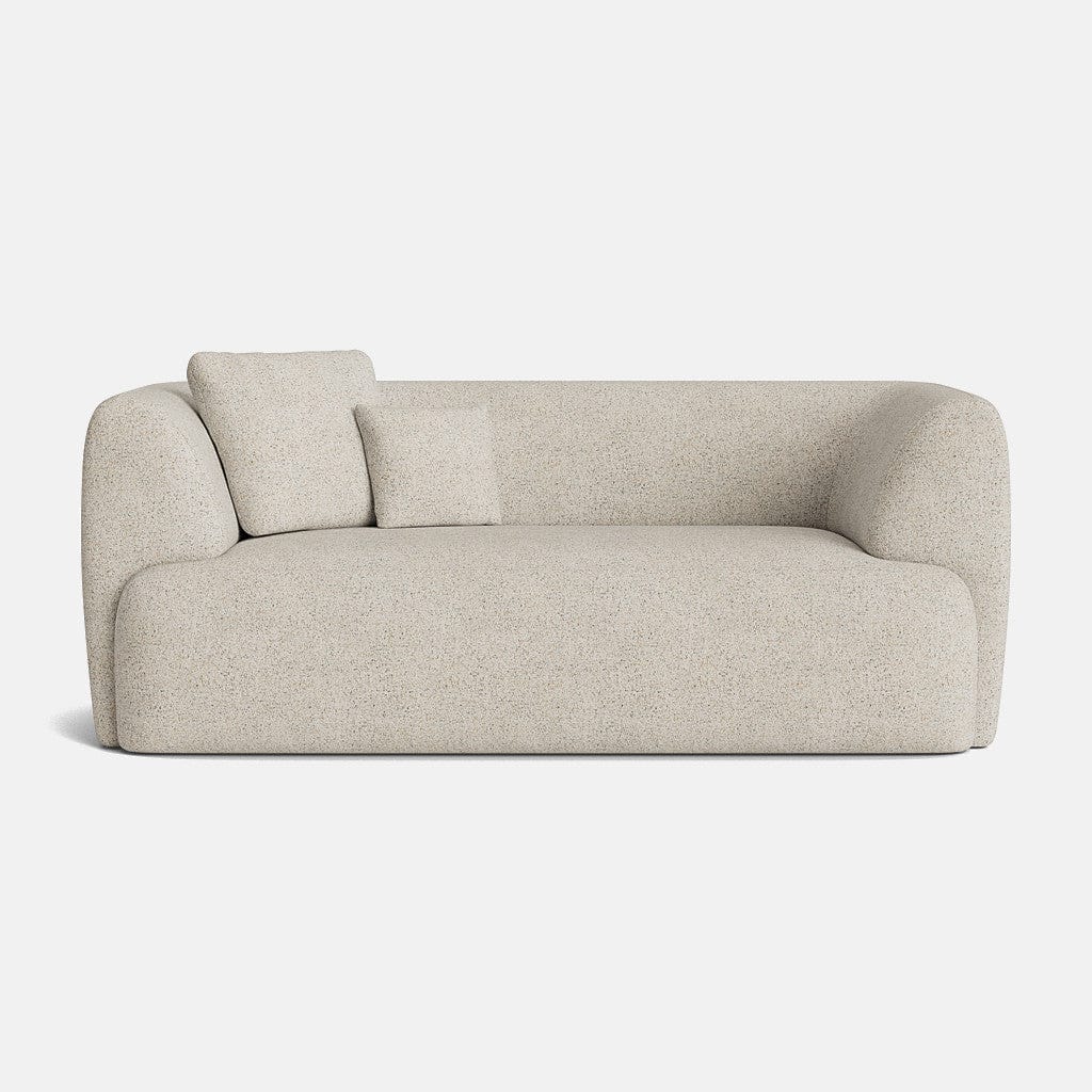 Hoxton Textured Boucle 3 Seater Sofa - Dusty Cream - OUTLET