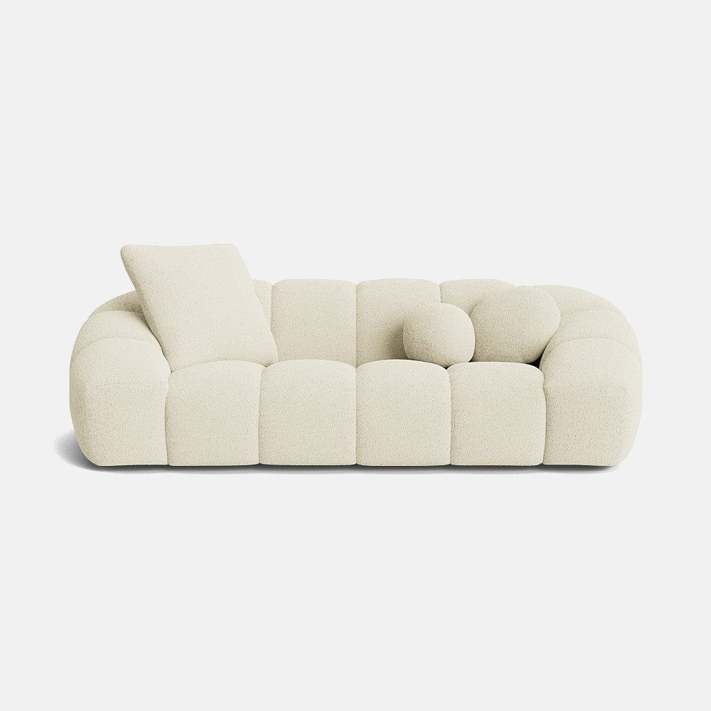 Marisa Soft Boucle 3 Seater Sofa - Cool Cotton - OUTLET