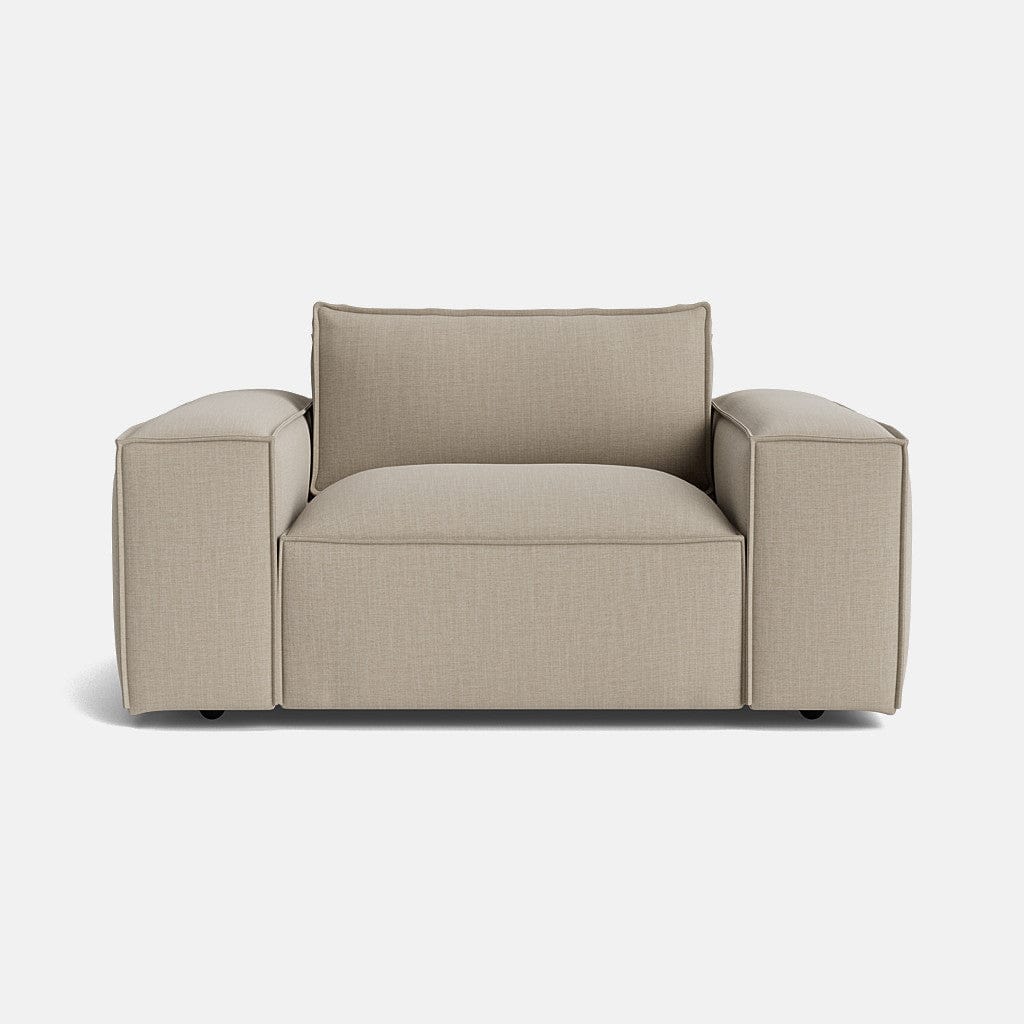 Marylebone Luxe Chenille Love Seat - Soft Truffle