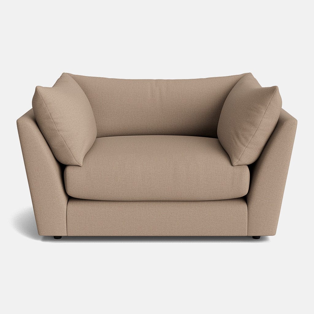 The Dreamer Soft Linen Look Loveseat - Vanilla Latte - OUTLET